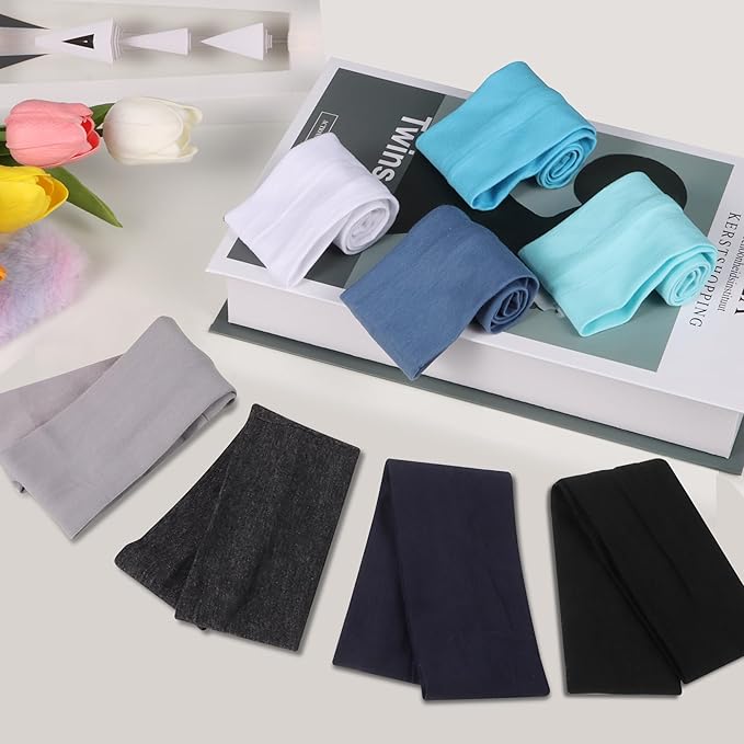 16Pcs Headbands for Women Hair Bands for Women's Non Slip Stylish Sports Hair Soft Cotton Cloth Stretchy Headbands for Women for Yoga Outdoor Exercise Running