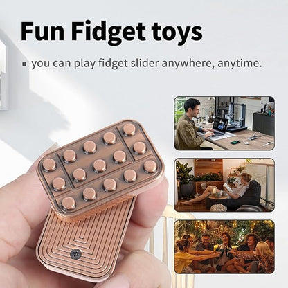 Fidget Toys Adults Metal Fidget Slider Magnetic EDC Haptic Fidget Toys for Adults