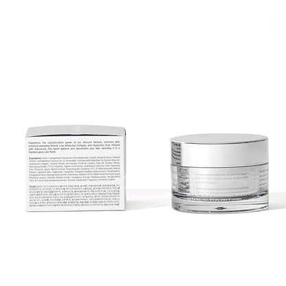 GLASS SKIN 14Days Miracle Retinol Night Cream 1.69oz - Korean Skincare Retinol for Face and Neck - Collagen, Centella - Anti aging Skin Cream, Moisturizer Face Cream (Unscented, with Spatula)