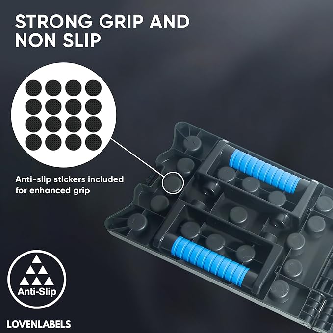 Foldable Push-up Board | Workout Equipment for Strength Training & Bodyweight Exercises | Fitness Equipment for Men & Women | Portable Exercise Equipment for Home Gym & Calisthenics