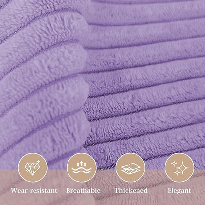 Sasttie Headboard Pillow Full, Wedge Pillow Headboard for Sitting Up in Bed, Back-Rest Support Triangular Cushion for Reading - Features Removable Washable Cover, Purple
