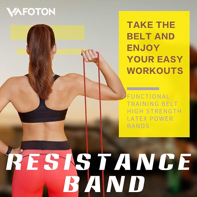 VAFOTON Pull up Assist Bands,Latex Resistance Band Loop for Strength Training,Warm up,Streching,Muscels Building,Home Gym Equipment for Men and Women-Medium Level