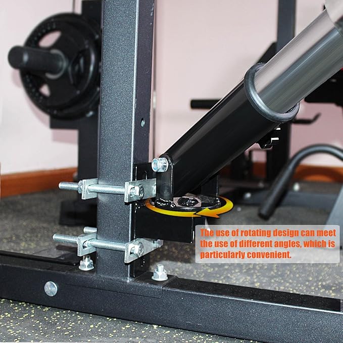 T Bar Row Platform Landmine Attachments for Squate Rack or Wall Mount Fits 2-inch Barbell, Landmine Base Gym Equipment, Power Cage Landmine for Almost of Power Rack
