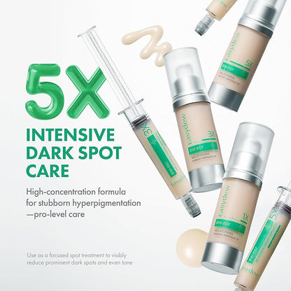 Easydew DW-EGF Melatoning Ampoule 5X - Hydrating Dark Spot Serum with Niacinamide & Glutathione for Uneven Skin - Fast Absorbing Day & Night Ampoule Korean Skin Care (Pump 0.27 fl oz, EGF 5X)