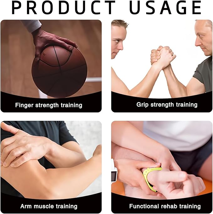 Grip Strength Trainer, Adjustable Resistance 11-220 Pounds (5-100 Kg), Automatic Counting, Arm Rehabilitation Training and Daily Exercise, Forearm Strengthener for Musicians and Athletes