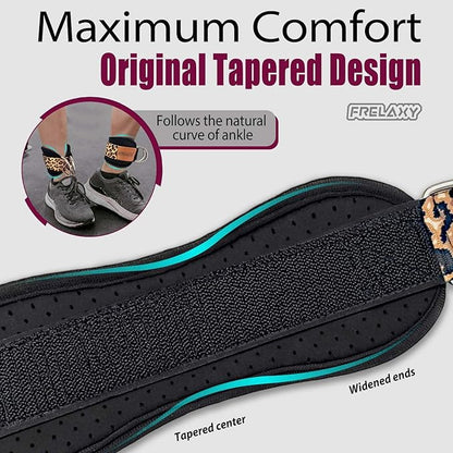 Frelaxy Ankle Straps for Cable Machine – Comfortable & Durable Leg Straps for Kickbacks, Glute Workouts, and Lower Body Exercises – Perforated Neoprene Padding & Tapered Fit