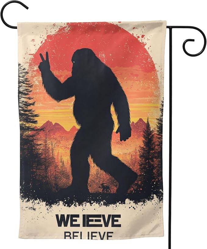 Believe Garden Flag 12x18 In Double Sided Yard Flags Lawn Sign Decor No Flagstand