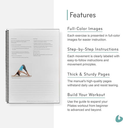 Balanced Body Mat Guide, Pilates Mat Guide for Workout Equipment, for Home Gym or Studio Use