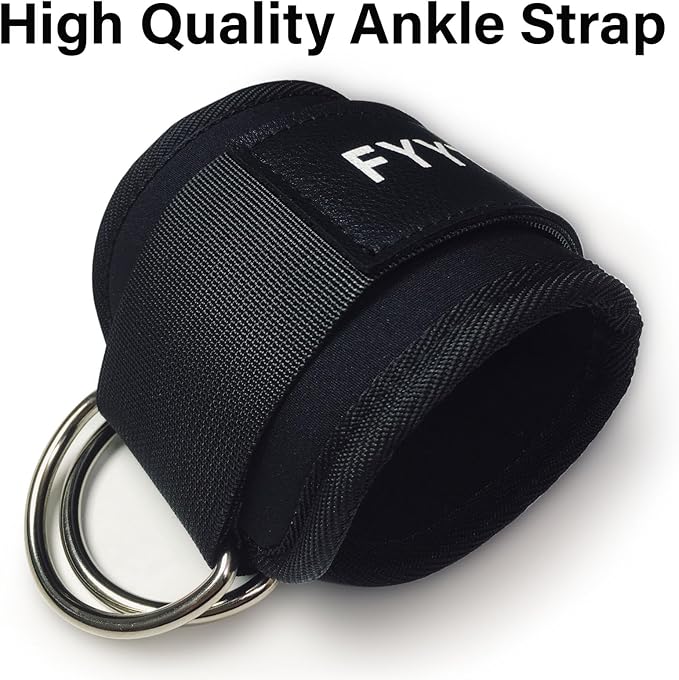 Ankle Strap(Pair) for Cable Machine, Ankle Cuff for Kickbacks, Leg Extensions, Lower Body Exercises, Glute Workouts, Booty Hip Abductors Exercise, for Home & Gym