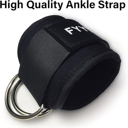 Ankle Strap(Pair) for Cable Machine, Ankle Cuff for Kickbacks, Leg Extensions, Lower Body Exercises, Glute Workouts, Booty Hip Abductors Exercise, for Home & Gym