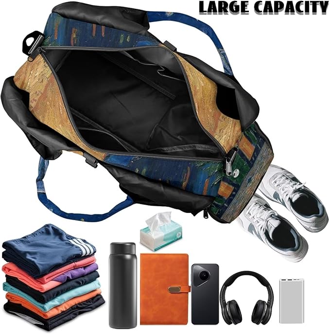 Yoga Mat Bag for Women Men Large Carryall Tote with Adjustable Shoulder Strap for Gym Yoga Travel Pilates Office