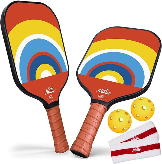 Pickleball Paddles, Carbon Fiber Pickleball Paddles Set of 1/2/4, USAPA Approved 13mm Polymer Core Pickleball Set for Intermediate, Stylish Pickleball Gifts