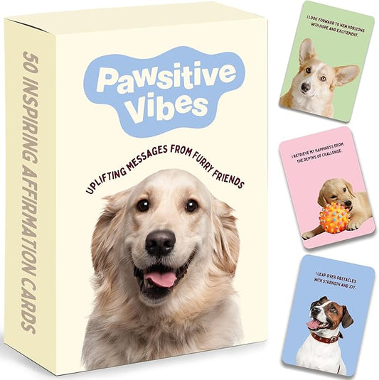 Daily Motivational and Inspirational Cards for Dog Lovers | Uplifting Positive Affirmations & Proven Techniques for Stress & Anxiety Relief | Dog Mom Gift for Women | Self Care Gifts for Women, Friend