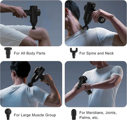 Mebak 7 Massage Gun, Massage Gun Deep Tissue for Pain Relief, Muscle Massager for Home, Office & Gym, 5 Speed Levels