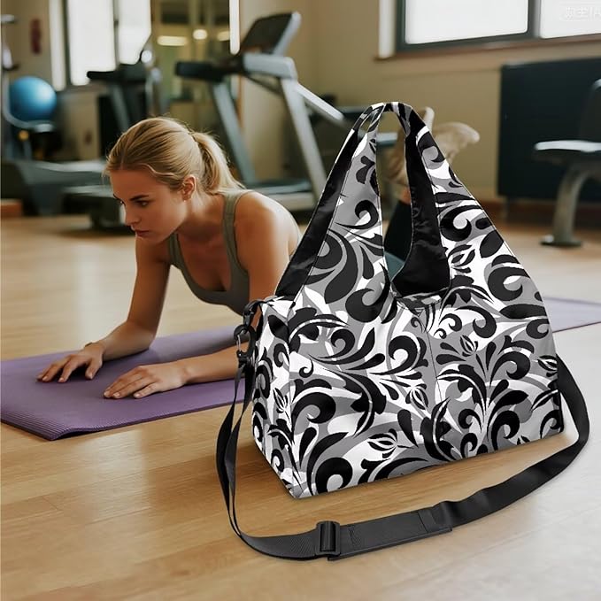 Yoga Mat Bag for Women Men Large Carryall Tote with Adjustable Shoulder Strap for Gym Yoga Travel Pilates Office