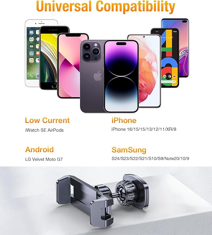 Magnetic Phone Holder for Gym【Strong Magnets】 Tripod Mount Ring Gym Magnetic Phone Holder Attach to Metal Surface, Gym Accessories for Men Women Essentials for All Smartphones 4.7-7"