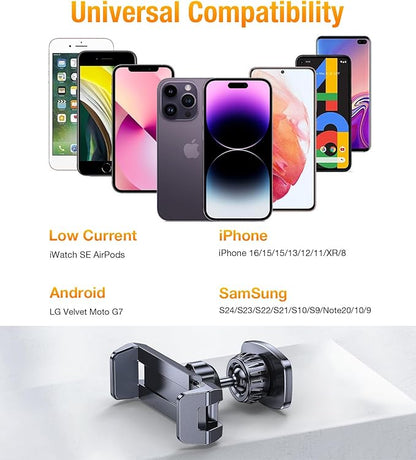 Magnetic Phone Holder for Gym【Strong Magnets】 Tripod Mount Ring Gym Magnetic Phone Holder Attach to Metal Surface, Gym Accessories for Men Women Essentials for All Smartphones 4.7-7"