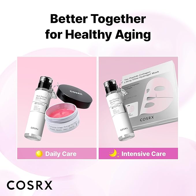 COSRX 6X Peptide Collagen Booster Toner Serum with Copper Peptides, Niacinamide & Hyaluronic Acid Skin Renewal Boosting Facial Essence for All Skin Types, Korean Skin Care, 150mL/5.07 Fl.Oz