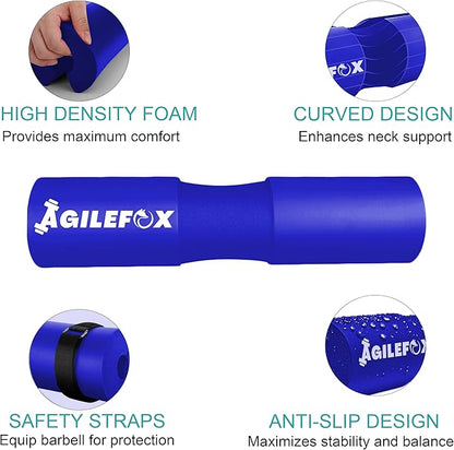 AGILEFOXX Barbell Pad - Squat Pad-Hip Thrust Foam Pad, Comfort & Safety for Strength Training