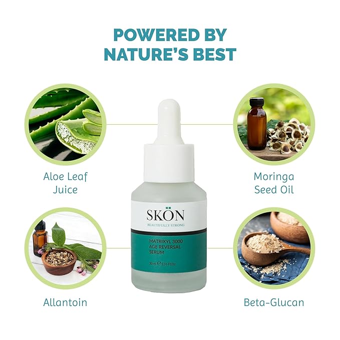 Skön Beautifully Strong Matrixyl 3000 Serum – Spot Serum & Wrinkle Filler for Fine Lines & Wrinkles – Hydrating Skin Repair – 30ml