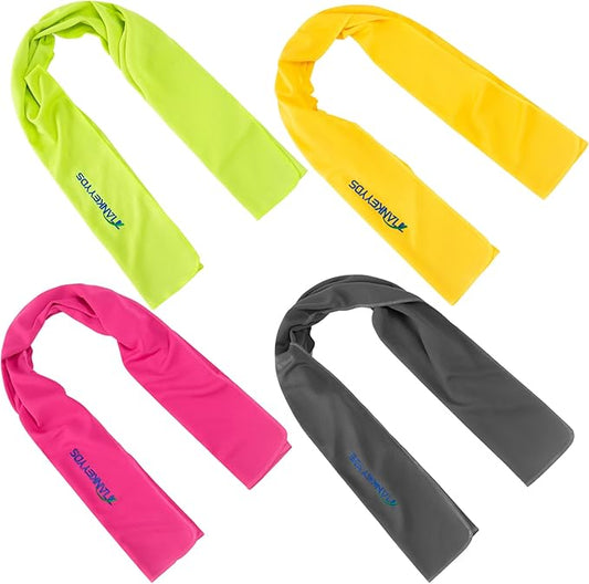 4 Pack Microfiber Gym Towels Set for Sports Fitness, Yoga, Workout, Exercise, Tennis, Super Soft and Quick-Drying Towels for Men Women (40inch X 12inch)