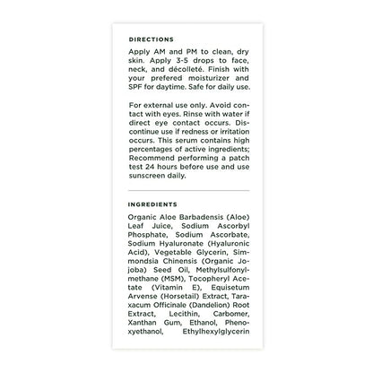 Tree of Life Beauty Hydrating Facial Serum - Super 20% Vitamin C+ with Vitamin E - Brightening & Smoothing for Dry/Sensitive Skin - Anti-Aging & Dark Spot Treatment - 1 Fl Oz