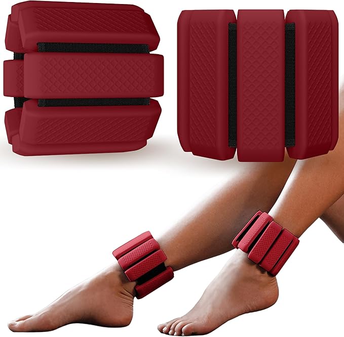 Polyfit Wrist & Ankle Weights - 1 Pair - Wearable Ankle Weights for Women and Men - Wearable Bracelet for Exercise, Yoga, Walking, Running, Dance, Barre, Pilates, Cardio, Aerobics
