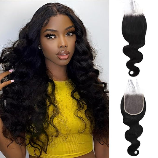 5x5 Hd Lace Closure Human Hair 22 Inch Body Wave 5x5 Closure 12A Grade Hd Transparent Lace Frontal Closure Pre Plucked Natural Black