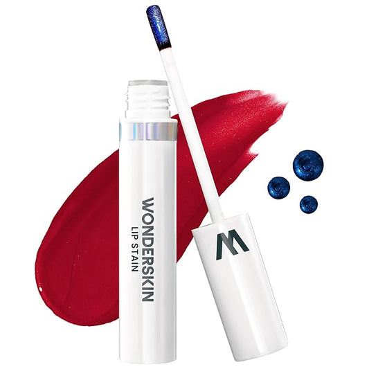 Wonderskin Wonder Blading All Day Lip Stain Peel Off Masque - Long Lasting, Waterproof and Transfer Proof Red Lip Tint, Matte Finish Peel Off Makeup (Divine Masque)