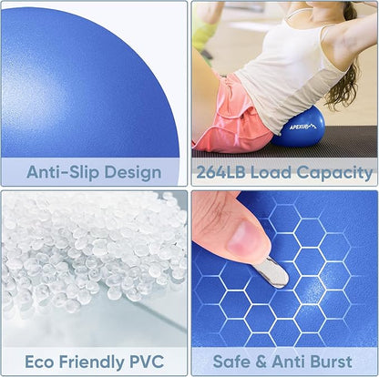 APEXUP Yoga Ball Exercise Ball Anti Slip Heavy Duty for Fitness, Balance & Core Workout