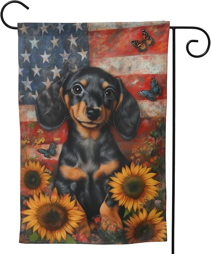 American Flag Garden Flag 12x18 In Double Sided Yard Flags Lawn Sign Decor No Flagstand