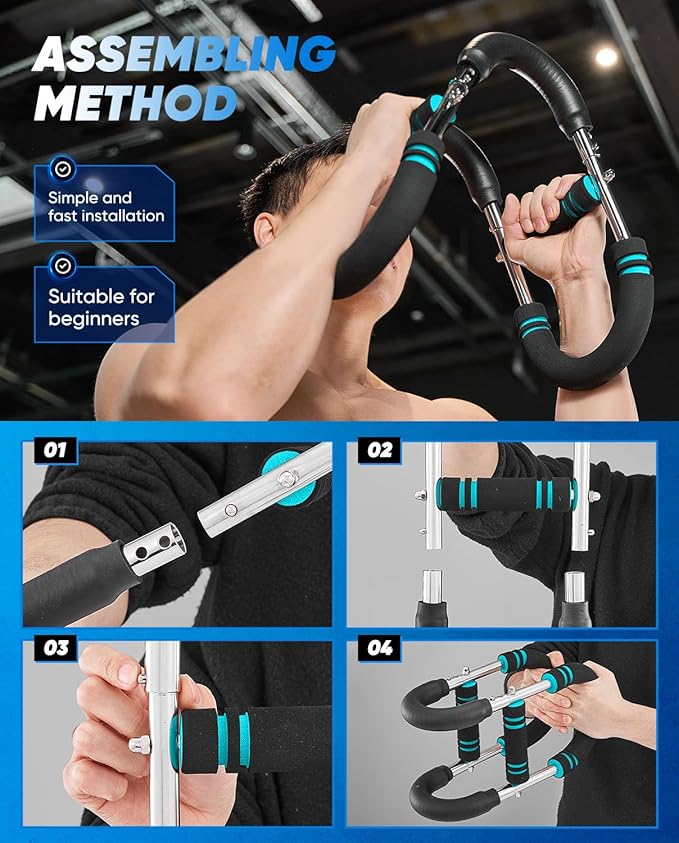 Twister Arm Trainer,PowerTwist Arm Trainer,Home Workout Equipment,Upper Body Strength Training Machine,Detachable Design,Fitness Anywhere