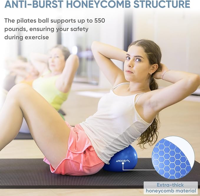 APEXUP Yoga Ball Exercise Ball Anti Slip Heavy Duty for Fitness, Balance & Core Workout