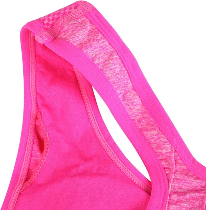 Women's Zipper Front Closure Sports Bra Racerback Yoga Bras