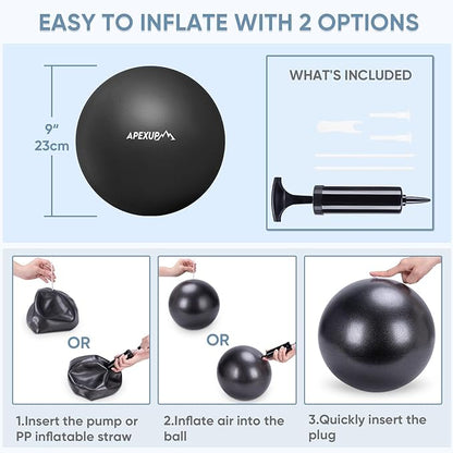 APEXUP Yoga Ball Exercise Ball Anti Slip Heavy Duty for Fitness, Balance & Core Workout
