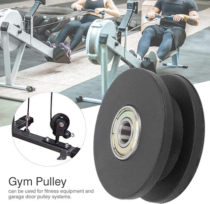Fitness Bearing Pulley, 10pcs Gym Pulley 50mm 2in Strength Training Pulley Nylon Exercise Strength Training Accessory for Home Gym Attachments