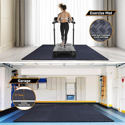 48 Pack - 1/2" Extra Thick Floor Exercise Mat for Home Gym Floor Padding for Kids - High-Density EVA Interlocking Foam Floor Tiles for Gym Equipment, Play Area, Yoga, Cardio, Weights, MMA