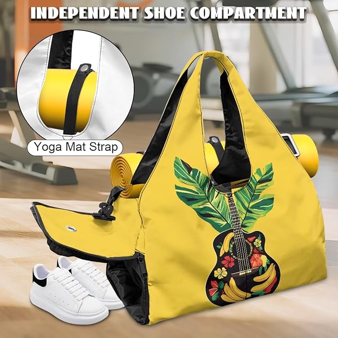 Yoga Mat Bag for Women Men Large Carryall Tote with Adjustable Shoulder Strap for Gym Yoga Travel Pilates Office