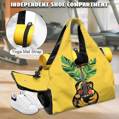 Yoga Mat Bag for Women Men Large Carryall Tote with Adjustable Shoulder Strap for Gym Yoga Travel Pilates Office