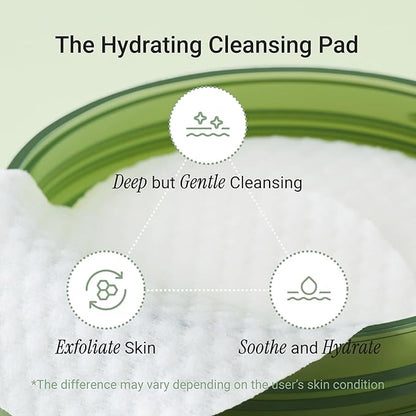 Meebak Cica Cleansing Water Pads | Makeup Remover Pads | Face Cleansing Wipes | Exfoliation Toner Pad | Hydrating & Toning for Sensitive Skin - 80ct