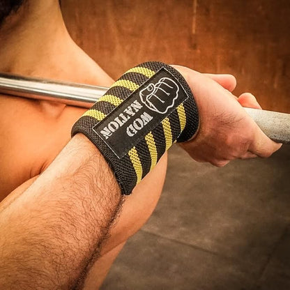 WOD Nation Wrist Wraps for Weightlifting & Strength Training – Professional Gym Straps w/Thumb Loop for Men & Women