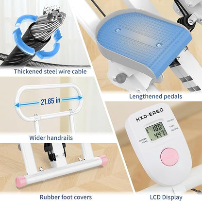 Stair Stepper for Home Gym,Folding Vertical Climber Cardio Exercise Machine,Stair Climber for Full Body Workout with Adjustable Handlebar for Women & Men