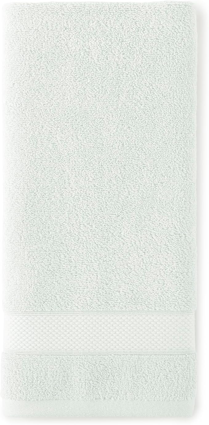 Peacock Alley Diamond 6 Piece Towel Set - Luxurious 100% Long-Staple Turkish Cotton - Soft, Absorbent & Fast Drying, Sage