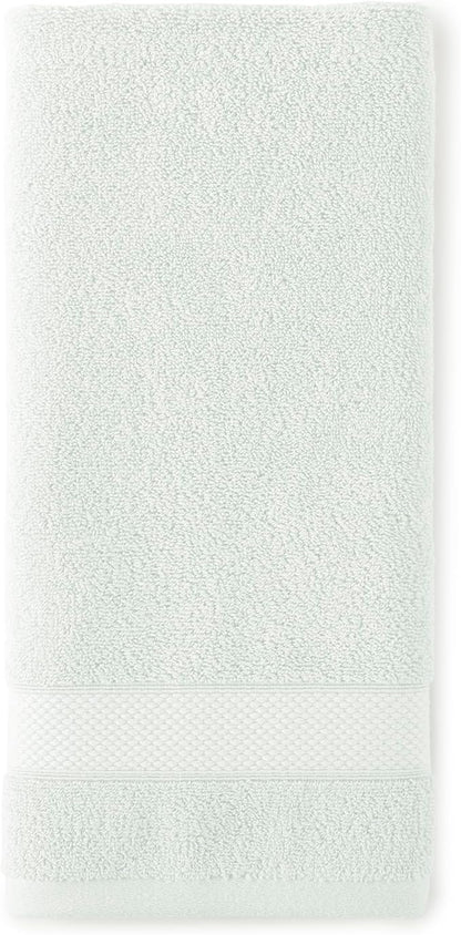 Peacock Alley Diamond 6 Piece Towel Set - Luxurious 100% Long-Staple Turkish Cotton - Soft, Absorbent & Fast Drying, Sage