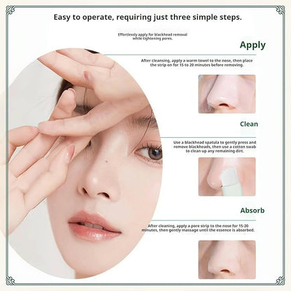 2 Pcs Blackhead Remover Tools Set for Face and Nose, Silicone Face Scraper for Deep Cleansing, Nose Blackhead Remover Skin Care Tools for All Skin Types (Green & Beige)