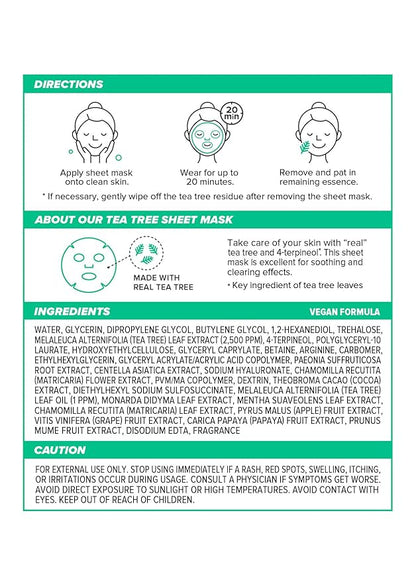 I DEW CARE Face Sheet Mask - Here's To Clearing Clay | Daily Exfoliate, Decongest, Minimize Pores, Soothe, Infused with 3-Clay Complex, Tea Tree, Centella Asiatica, Moisturizing, 4ea