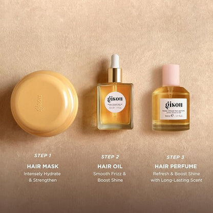 Gisou Honey Gloss Ceramide Therapy Hair Mask, Deep Hydration & Repair, Mirsalehi Honey, Ceramides & Hyaluronic Acid, 4x Stronger Hair & +85% Shine, Suitable for All Hair Types