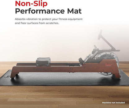 Sunny Health & Fitness Non-Slip Home Gym Mat – Workout Floor Protection Foam Pad for Treadmill, Bike, Elliptical, Yoga and Exercise Equipment or Standing Desk in 4 Size Options