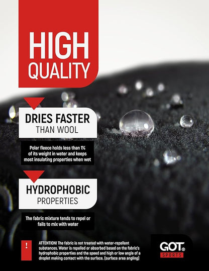 GOT Sports Polar Fleece Neck Warmer - Double-Layer Winter Ski Face Mask - Neck Gaiter Scarf for Skiing, Snowboarding, Running