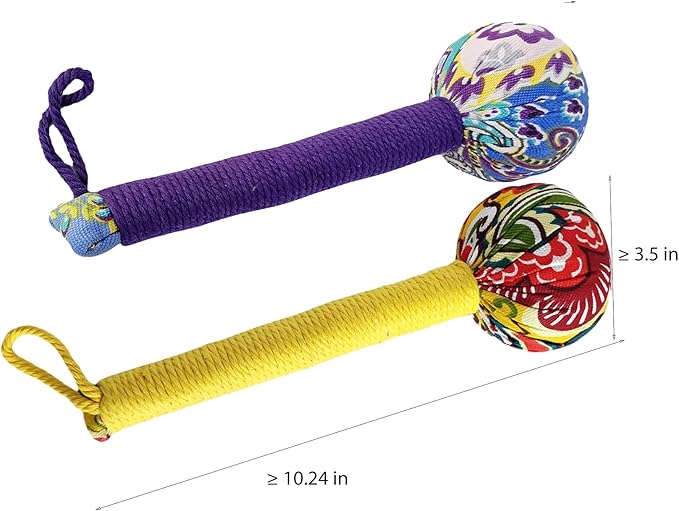 Wormwood Hammer, Manual Massage Hammer, Full Body Massage, Relieve Muscle Pain, Open Meridian. (Purple Yellow)